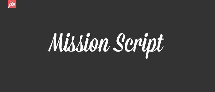 Mission Script typeface