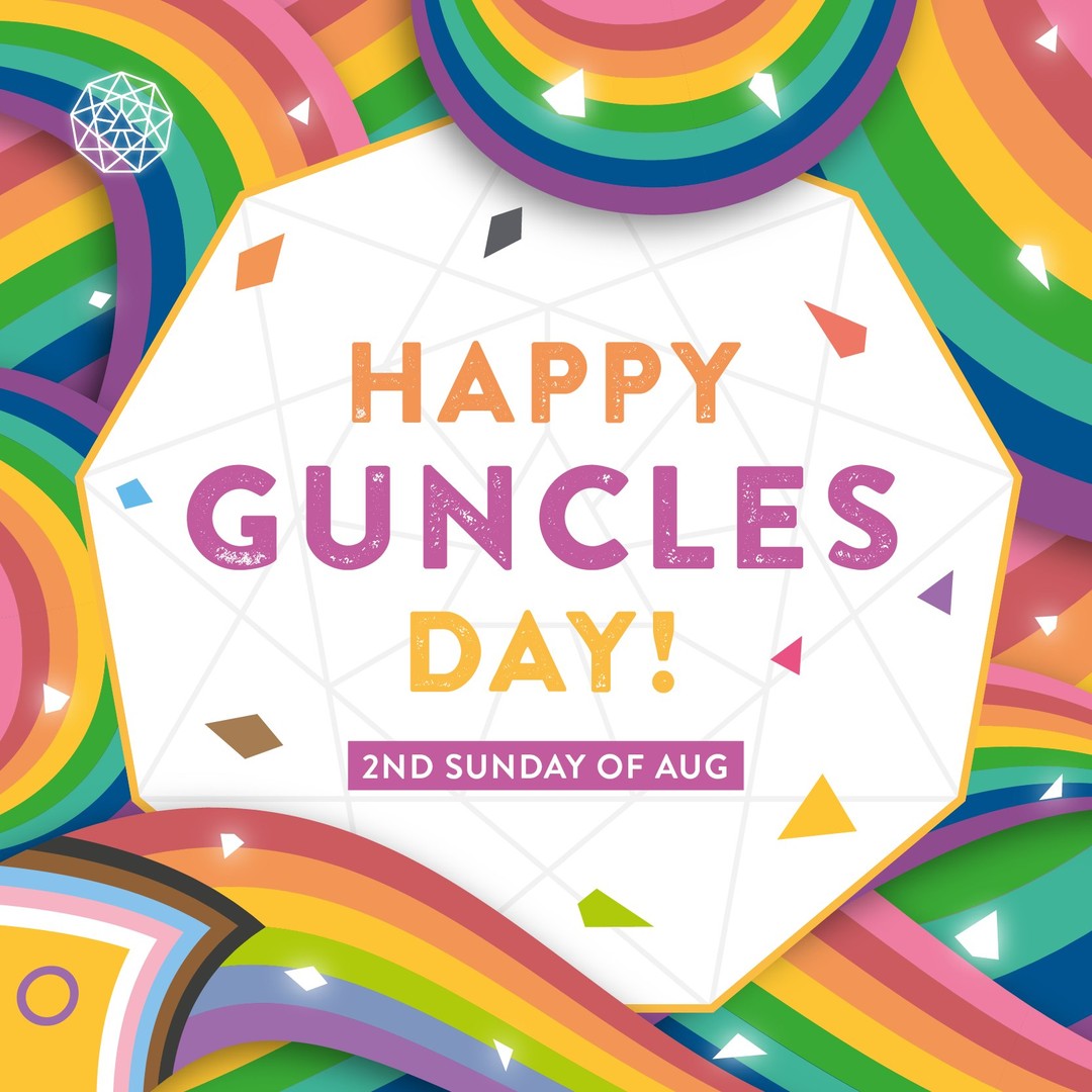 Happy Guncles Day!!! A day for gay uncles, lesbian aunts, trans uncles and trans aunts!! 🏳️‍🌈🎉

Bet you didn’t know about this date (happening on the second Sunday of August). It is a relatively new awareness day in the LGBTQ+ calendar created by C.J. Hatter and Simon Dunn. The holiday is mostly celebrated online with gay aunts, uncles, and other LGBTQ+ relatives as well as by parents celebrating their LGBTQ+ siblings, sharing gratitude for their presence in the children's lives.

Are you the best guncle or gay aunt in the world? Be sure to post pictures with your nieces and nephews and tell us why you’re the best!

#GayUnclesDay2022 #OfficialGayUnclesDay #CJHatter #SimonDunn #Guncle #GayUncle #LesbianAunt #TransUncle #TransAunt #Nephew #Niece #LGBT #LGBTQIA #Gay