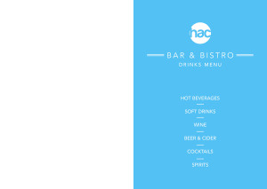 A5 drinks menu (1. front cover)