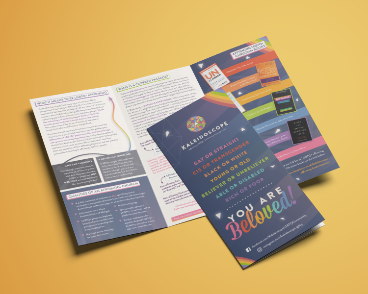 Kaleidoscope LGBTQ+ Affirming Leaflet